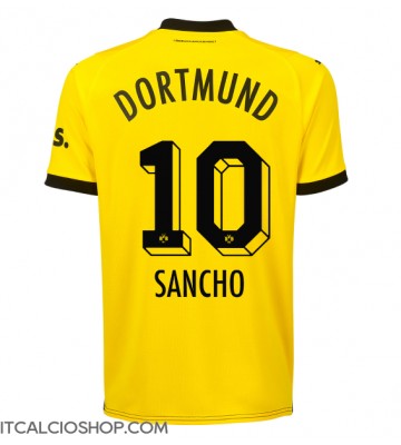 Borussia Dortmund Jadon Sancho #10 Prima Maglia 2023-24 Manica Corta
